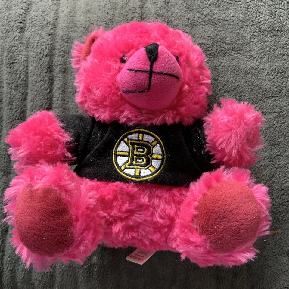 Oso de peluche Boston Bruins - Forever Collectibles FOCO - NHL Team Teddy Pink ¡Lindo! Foto 1 de 4