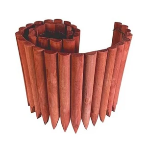 Garden 3.5 Ft Wooden Short Fence Outdoor Landscape Edging 11.8" Height 1-Pack - Picture 1 of 7
