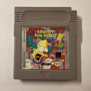 Krusty’s Fun House (Nintendo Game Boy Cartridge) Authentic - Worn Label - Picture 1 of 2