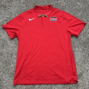Nike Team Kenya Olympic Team Issued Poloshirt Rot CT0756-657 Herren Größe XL Neu ohne Etikett - Bild 1 von 6