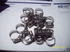 10 PC # 28, BANDA INOXIDABLE Y CARCASA ABRAZADERA DE MANGUERA DE RADIADOR GRANDE .9.T. - Imagen 1 de 1