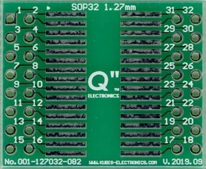 SO32, SOP32, SOIC32, SOJ32, BSOJ32, TSOP32-II 1.27mm à 2 x IDC2x8 [FR] - Picture 1 of 1