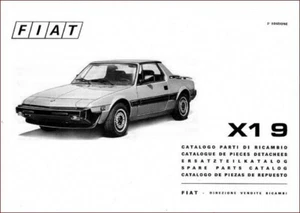 FIAT X1 9  - MANUALE PARTI DI RICAMBIO – Spare parts catalog! - Foto 1 di 1