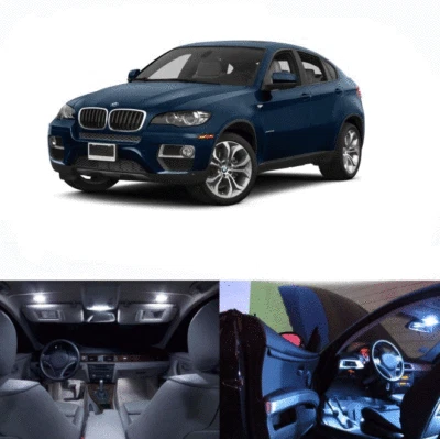 Kit de paquete de licencia interior luces LED blancas para BMW X6 2008-2014 (16 piezas) Foto 1 de 4