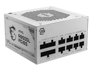 MSI MAG A850GL PCIE5 WHITE PCIe 5.0 850W 80+ Gold Fully Modular Power Supply MAG - Picture 1 of 4