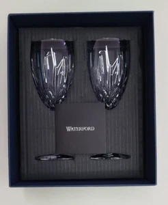 Waterford Lismore Nouveau Iced Beverage Coblet Set of 2 Crystal Original Box - Picture 1 of 13