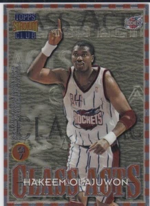 HAKEEM OLAJUWON & CLYDE DREXLER Dual CLASS ACTS Basketball Card 1997 TSC ROCKETS - Picture 1 of 2