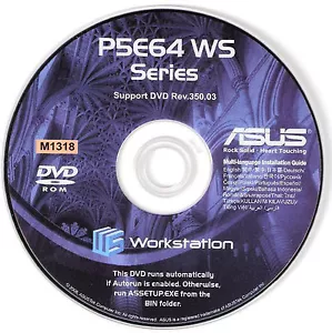 Disco de instalación de controladores de placa base ASUS P5E64 WS EVOLUTION M1318 - Imagen 1 de 1