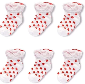 6 Pairs Baby Socks Newborn Lace Knit Cotton Infant Toddler Baby Kids Soft Socks - Picture 1 of 7