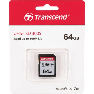 Transcend 64GB 300S UHS-I SDXC Memory Card - Image 1 of 2