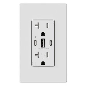Caricabatteria USB C presa a muro C+A presa alta velocità 20 Ampere Smart 8A ricarica rapida - Foto 1 di 10