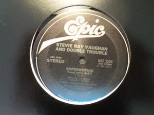 EPIC 12" 33RPM SINGLE RECORD EAS 2524/STEVIE RAY VAUGHAN/SUPERSTITION/NR MINT 86 - Picture 1 of 4
