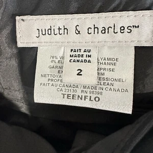 Judith Charles Anzughose Hose Damen schwarz Größe 2 Bündchentaschen - Bild 1 von 8