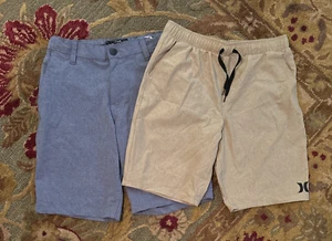 Hurley Boys Shorts - 2 Pairs - Youth Size L 12 - Picture 1 of 6
