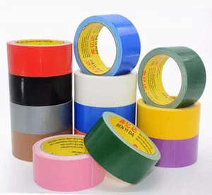 10 COLOURS W=10mm-100mm L=10m-50m DUCK DUCT GAFFA GAFFER WATERPROOF CLOTH TAPE - Picture 1 of 23