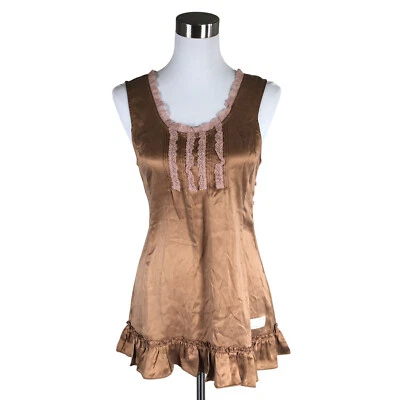 Odd Molly Size 3 (M) Sleeveless 100% Silk Top Tunic - Image 1 of 4