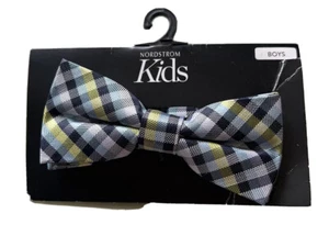 Nordstrom Boys Bow Tie Plaid Silk #LL - Picture 1 of 2