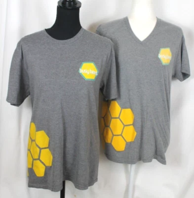 BUSY BEES ARCADIA, AZ Conjunto 2 Camiseta Talla Mediana Manga Corta Cuello en V, Cuello Redondo Foto 1 de 4