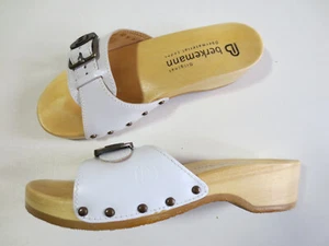 Sandalias BERKEMANN Comfort 36,5-37 cuero madera NUEVO /10 - Imagen 1 de 4