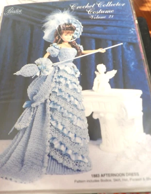 Paradise Crochet Pattern Book #21 1883 AFTERNOON DRESS for Doll 11-1/2" - Image 1 of 2