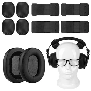 Geekria Ear Pads Kit for Glasses, Fit ATH M50X M50XBT M40X M30 Headphones - Picture 1 of 6
