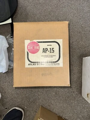AP-15 Atlas Sound 15 Watt HORN Omni Loundspeaker 8 Ohm Indoor/Outdoor Grey - Image 1 of 3