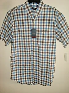 Camisa Flecha Hombre Botón Frontal Mangas Cortas Talla Mediana Bolsillo NUEVA - Imagen 1 de 2