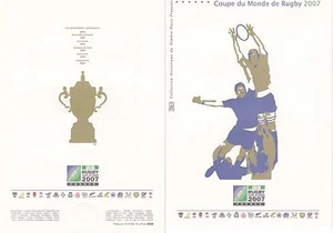 Philatelistisches Dokument 1. Tag: 45 2007 - Rugby-Weltmeisterschaft - Bild 1 von 2