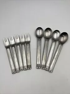 Lotto di posate in acciaio inox Ikea Poem 9 pezzi forchette 7"" (5) e 8"" cucchiai (4) - Foto 1 di 7
