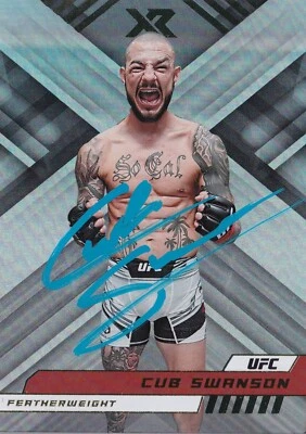 CUB SWANSON SIGNED AUTO 2023 UFC PANINI CHRONICLES XR CARD 298 HOF KOTC 206 162 - Image 1 of 3