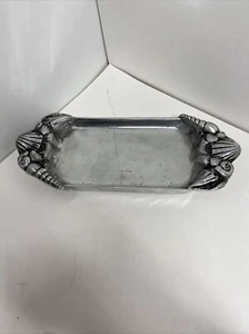 BETTY BARRENA SERVING DISH PEWTER RARE - Picture 1 of 5