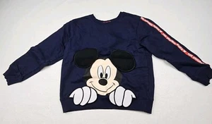 Mickey And Friends Sweatshirt Kids Size 6 Navy Blue Mickey Mouse  - Picture 1 of 5