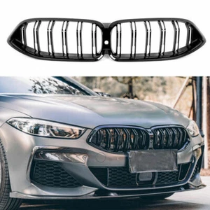 ABS Black Front Upper Bumper Mesh Grill Grille For BMW 8 Series G14 2020-2022 - Picture 1 of 11