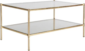 Home Collection Aslan Gold Coffee Table - Picture 1 of 3