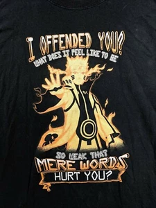 Naruto  Mere Words Offend T-shirt - Picture 1 of 4