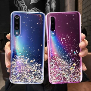 Case For Xiaomi Redmi Note 12 11 10 9 Pro 8 Poco X5 Glitter Star Soft Slim Cover - Picture 1 of 17