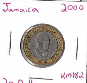 Coin Jamaica 20 Dollars 2000 KM182, bimetallic - Picture 1 of 1