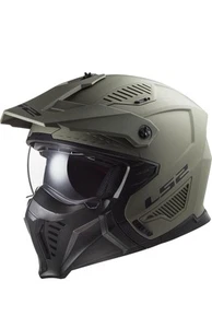 Helm Ls2 Drifter grün matt Größe M modular mit zugelassener Integralmaske - Bild 1 von 1