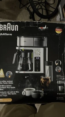 Cafetera Braun MultiServe Plus 10 tazas KF9070 preparación en frío y caliente 7 tamaños Foto 1 de 4