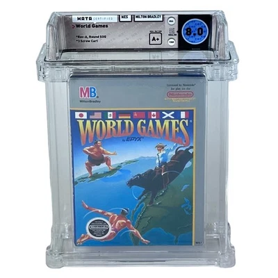 New NES World Games WATA 8.0 Sealed Graded Nintendo Game 1989 - Image 1 of 4