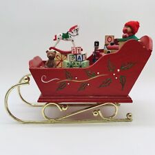 Vintage Christmas Sleigh With Gifts and Toys