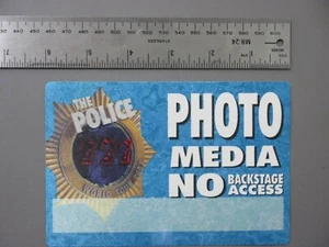 The Police backstage pass satin sticker oversize PHOTO Sting - OTTO ! - Picture 1 of 1