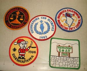 5 Vintage 1980's Shenandoah Valley VA Boy/Cub Scout BSA Embroidered Patch Lot 4