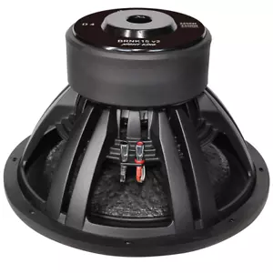 Bass Rockers D4 Ohm High Power Car Subwoofer 15" Aluminum 4400W Peak/2200W RMS - Picture 1 of 4