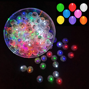 100 Multicolor LED Balloon Lights for Party Decorations and More