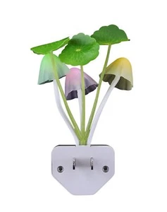Sensor Led Night Light, Color Changing Plug-in LED Mushroom Dream Bed Lamp - Picture 1 of 9