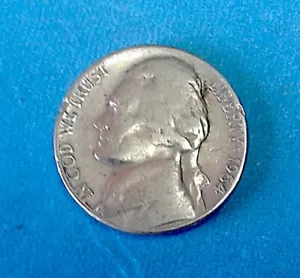 1964-D- JEFFERSON NICKLE US MINT 35% SILVER ERRORS LETTERS ON THE RIM SMS (A) - Picture 1 of 5
