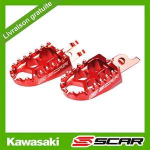 FUSSRASTENANLAGE EVO KAWASAKI KX-F KXF 250 450 KX250F KX450F 06-21 ROT SCAR - Bild 1 von 1