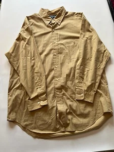 Vintage Ralph Lauren Yarmouth Shirt Beige Khaki USA Import Classic Fit Size XL" - Picture 1 of 5