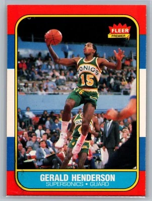 1986-87 Fleer - Gerald Henderson #45 - NM *TEXCARDS* - Image 1 of 2
